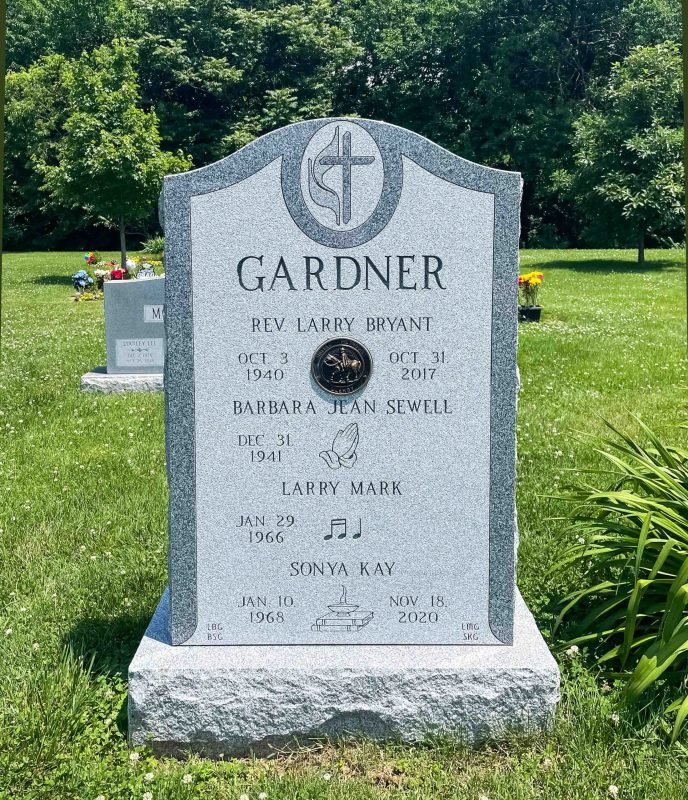 Gardner Tiffany Granite with Cross Design