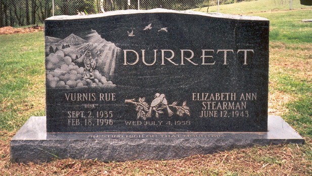 Durrett Shining Down From Heaven on Black Granite