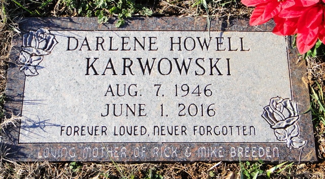 Karwowski Grass Marker with Rose Carving