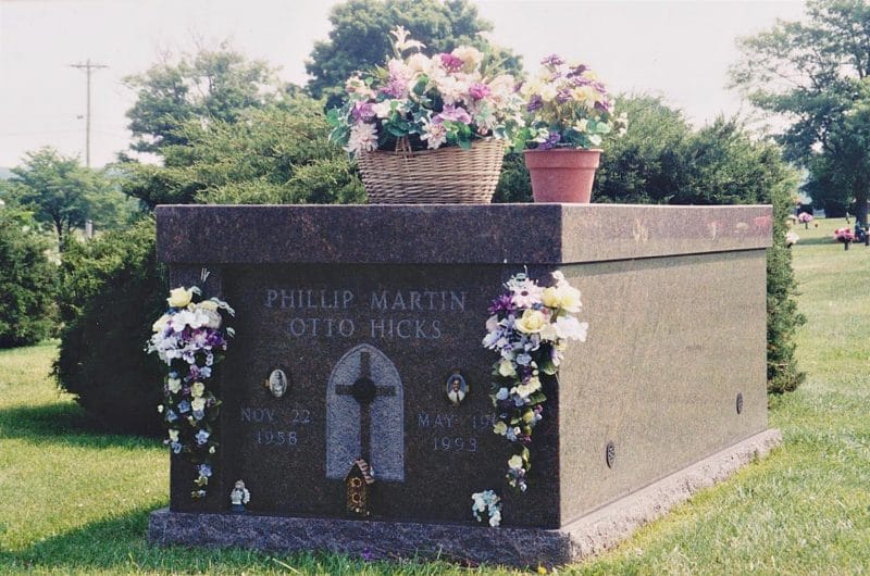 Hicks Brown Individual One Person Mausoleum with Cross